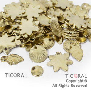 SORPRESA MINI METAL ORO x 100